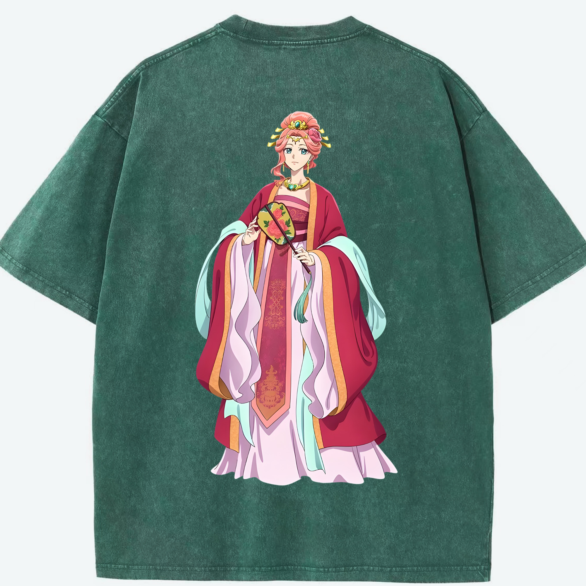 （画像用） 薬屋のひとりごと The Apothecary Diaries 綿100% ヴィンテージ風 半袖Tシャツ（背面プリント）